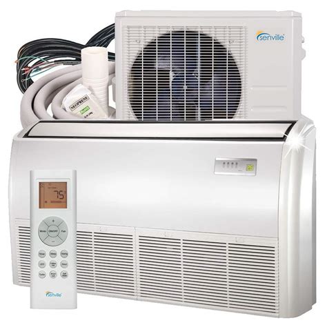 Senville SENA-24HF/IF Floor Mounted Mini Split Air Conditioner Heat Pump 24000 BTU Air ...