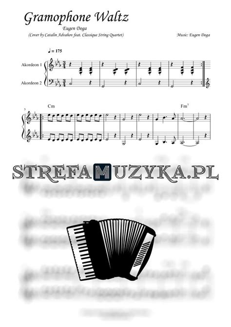 Gramophone Waltz - Eugen Doga sheet music accordion - StrefaMuzyka.pl ...