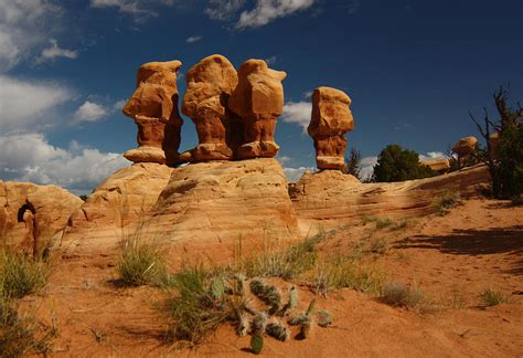 Hoodoos In Devils Garden In Grand Staircase Escalante National Monument Photograph by Jean Clark