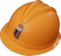 Mining Helmet with Built-in Light & Metal Brackets