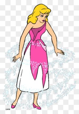 Pink Dress Clipart Cinderella - Cinderella Pink Dress Drawings - Free ...