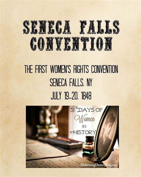 Seneca Falls Convention for Women's Rights | Heart and Soul Homeschooling | Seneca falls ...