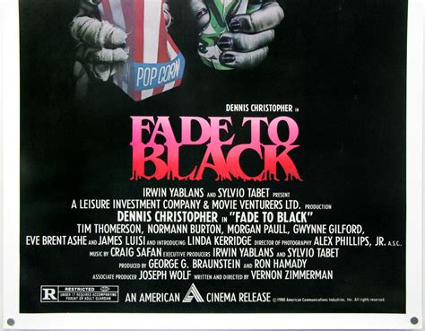 Fade To Black / one sheet / USA