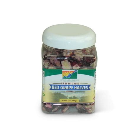 Mother Earth Products Freeze Dried Seedless Red Grape Halves, jar - Walmart.com