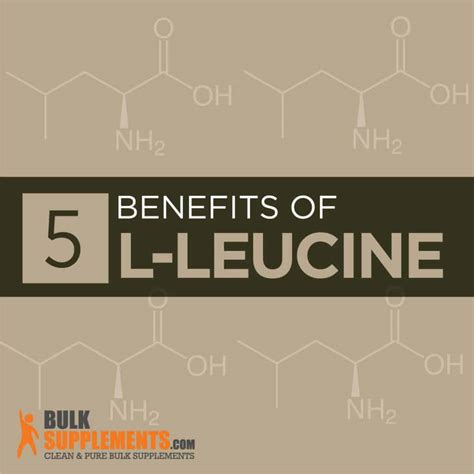 L-Leucine: Benefits, Side Effects & Dosage