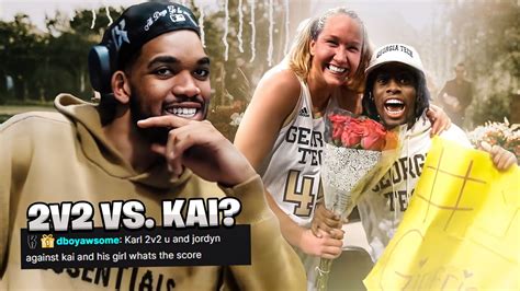 Karl-Anthony Towns Reacts to @KaiCenat and his D1 Girlfriend (2v2 Basketball next??) - YouTube