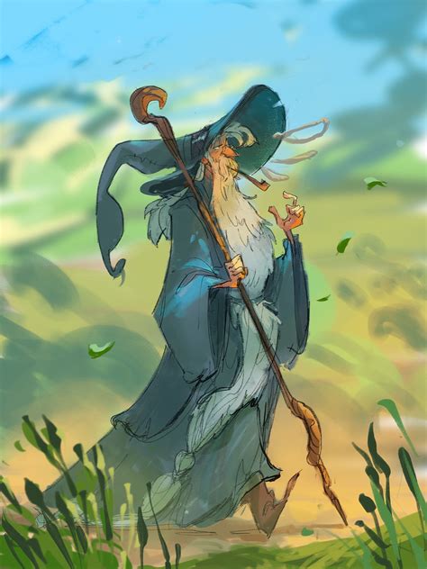 Gandalf (art by John Loren) : r/lotr