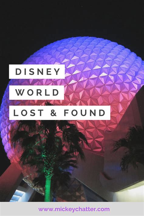 Disney World Lost and Found - How It Works - Mickey Chatter | Walt disney world vacations ...