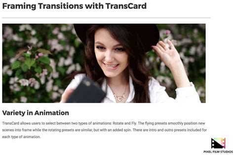 TransCard was released by Pixel Film Studios for FCPX