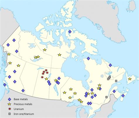 Silver Mines In Canada Map - United States Map