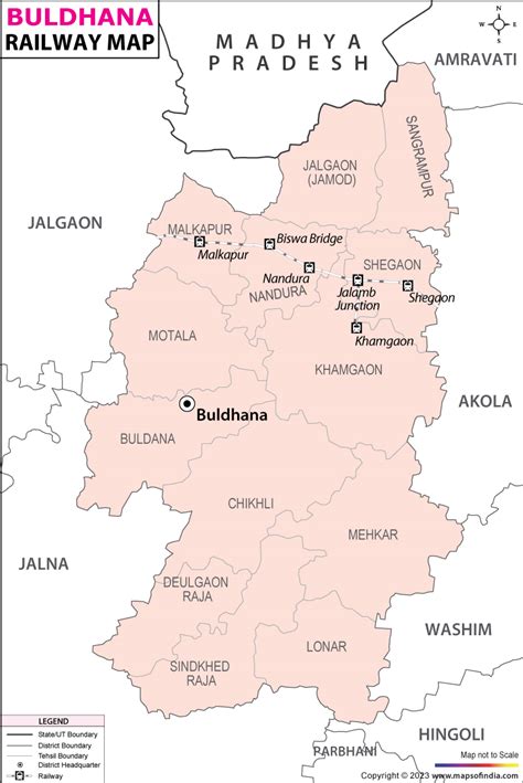 Buldhana Railway Map