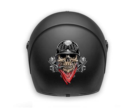 Motorcycle Helmet Decal / Sticker / Waterproof / Cool Skull - Etsy