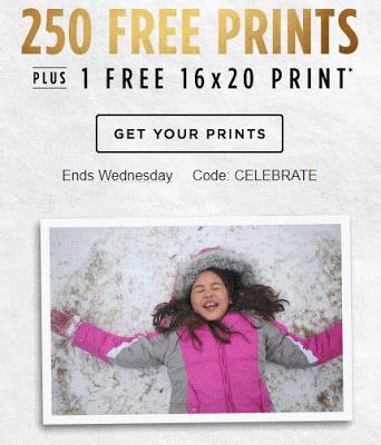 Get 250 free 4x6 or 4x4 prints and a free 16x20 print at Shutterfly Shutterfly, Free Prints ...