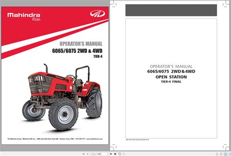 Mahindra Tractor Update 2021 Operator's Manual Service Manual & Spare Part Catalog_EN | Auto ...