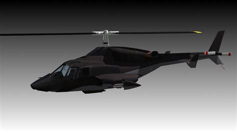 Airwolf Bell 222 Helicopter 3D Model animated rigged .max .fbx .c4d ...