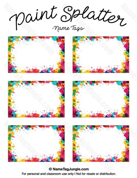 In N Out Name Tag Printable