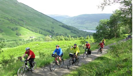 National Cycle Network routes in Loch Lomond and the Trossachs National Park, Scotland ...