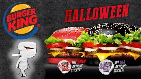 Halloween Burger King WHOPPER Black Burger + Red Burger Taste-Test - YouTube