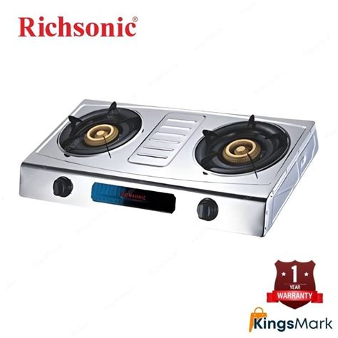 Buy Richsonic Gas Cooker - Two Burner Stainless Steel - Best Price Online at KingsMark Sri Lanka