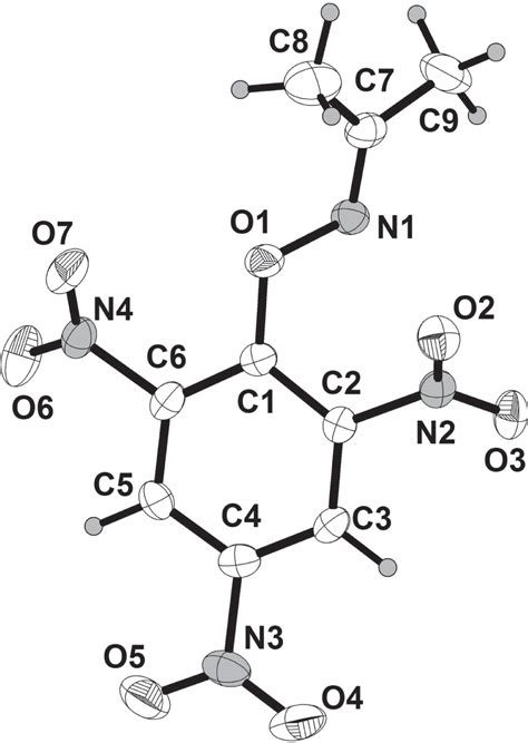 The crystal structure of propan-2-one O-(2,4,6-trinitrophenyl) oxime, C9H8N4O7