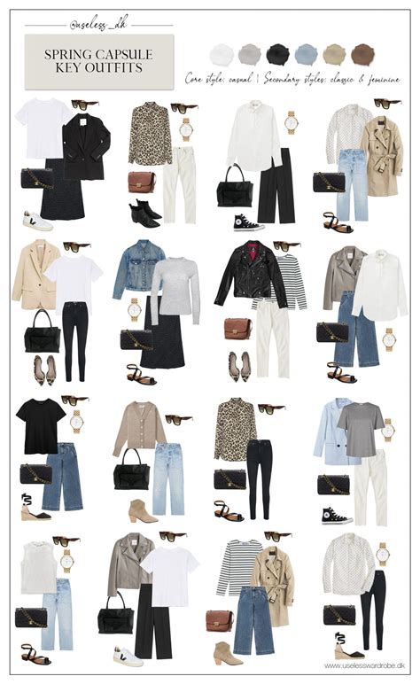 spring 2021 key looks | Minimalist wardrobe capsule, Capsule wardrobe ...