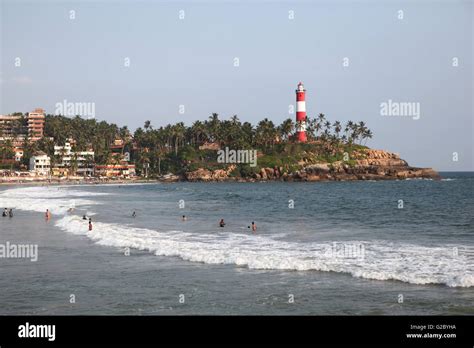 Kovalam beach lighthouse hi-res stock photography and images - Alamy