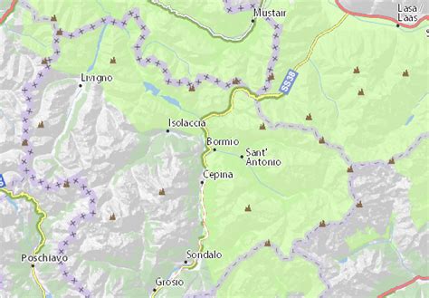 MICHELIN Bormio map - ViaMichelin