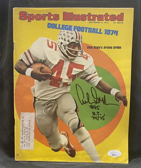 Archie Griffin Autographed Signed 1974 Sports Illustrated Magazine 74/ ...