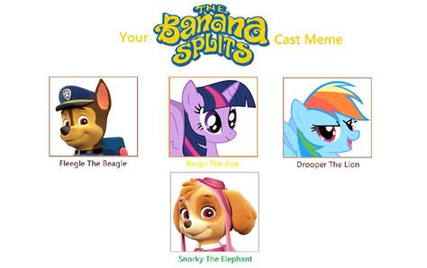 My Banana Splits Cast Meme by Robertbrasil on DeviantArt