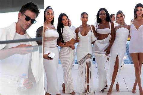 Kim Kardashian Shoots Her Shot at Tom Brady at Michael Rubin's White Party in The Hamptons ...