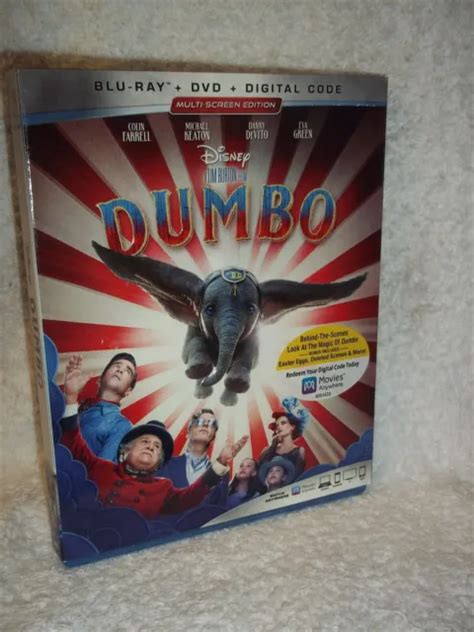 DUMBO (BLU-RAY, 2019) NEW AUC Colin Farrell Michael Keaton Danny Devito ...