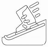 Skis Emoji coloring page  ColouringPages sketch template