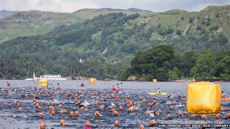 Great North Swim: Why open water swimmers love Windermere - BBC News