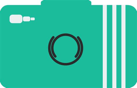 Green flat style camera icon. 24287036 Vector Art at Vecteezy