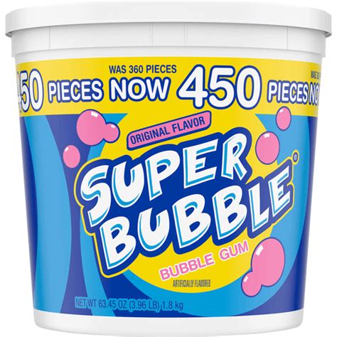 SUPER BUBBLE Original Flavor Bubble Gum 450 pc Tub | Shop | Martin's Super Markets