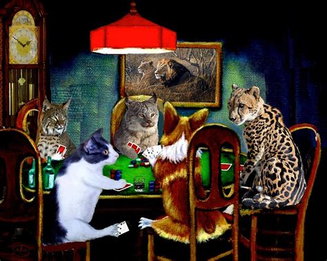 Cats Playing Poker - Carinewbi