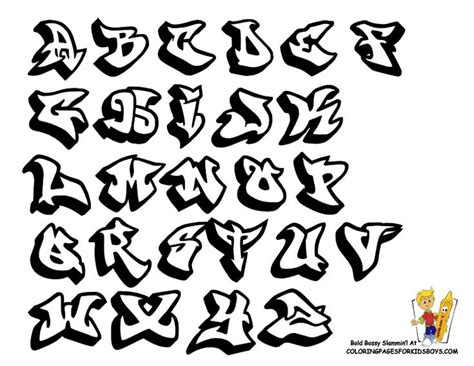 grfety lettres | ... Man Ed >> Graffiti Art - Graffiti Alphabet ...