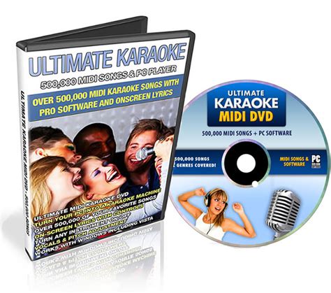 Ultimate Karaoke MIDI Songs DVD Pack - Largest Suite Of Karaoke Songs To Sing On Your Computer