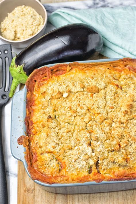 Eggplant Parmesan Zucchini Casserole - Contentedness Cooking