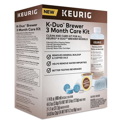 Keurig K-Duo 3-Month Brewer Maintenance Kit, Includes Cleaning Tablets ...