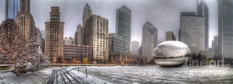 Millennium Park Winter Photograph by Twenty Two North Photography - Pixels