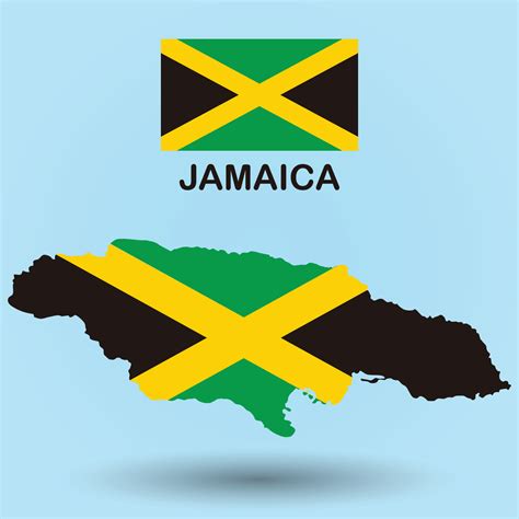 Jamaica Map and Flag Background 5933367 Vector Art at Vecteezy