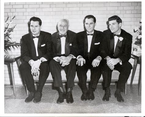 Conrad Hilton and his sons (from left to right): Barron, Conrad, Nick, and Eric (Courtesy of the ...