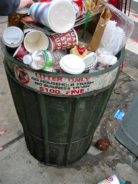 Overflowing Trash Can ~ New York City ~ November 23, 2009 | Flickr