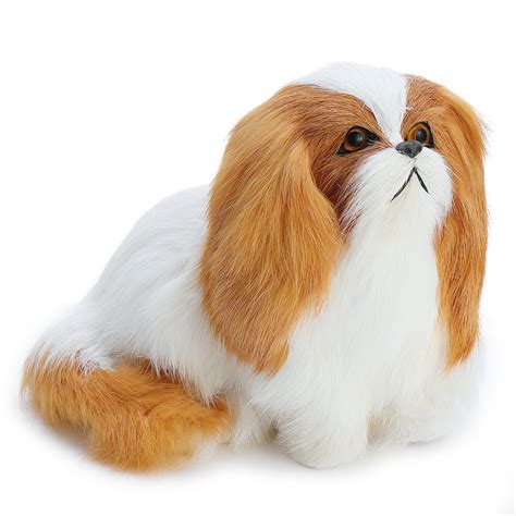 Cute Puppy Lifelike Simulation Dog Stuffed Plush Toy Realistic Home ...