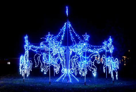 Carousel in Winter Garden at Bright Nights at Forest Park | Natal, Decoração