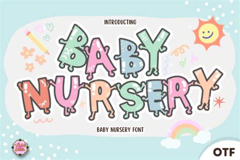 Baby-nursery Font by VividDoodle · Creative Fabrica