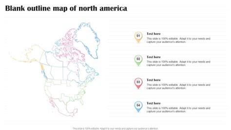 Blank Outline Map Of North America PPT PowerPoint