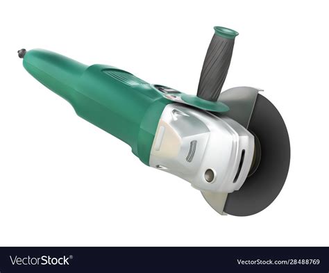 Green metal grinding machine 3d Royalty Free Vector Image