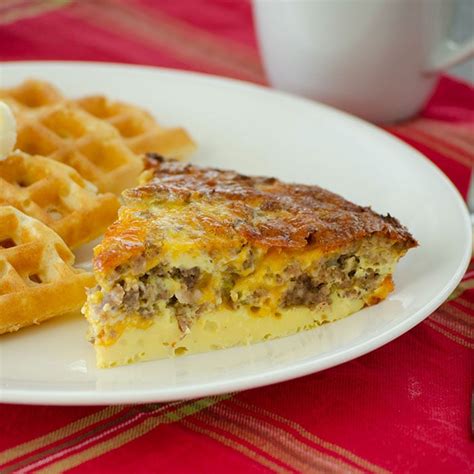 Crustless Sausage and Cheese Quiche - Real Mom Kitchen